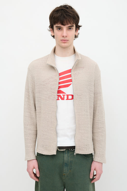 Our Legacy Shrunken Full Zip Sweater