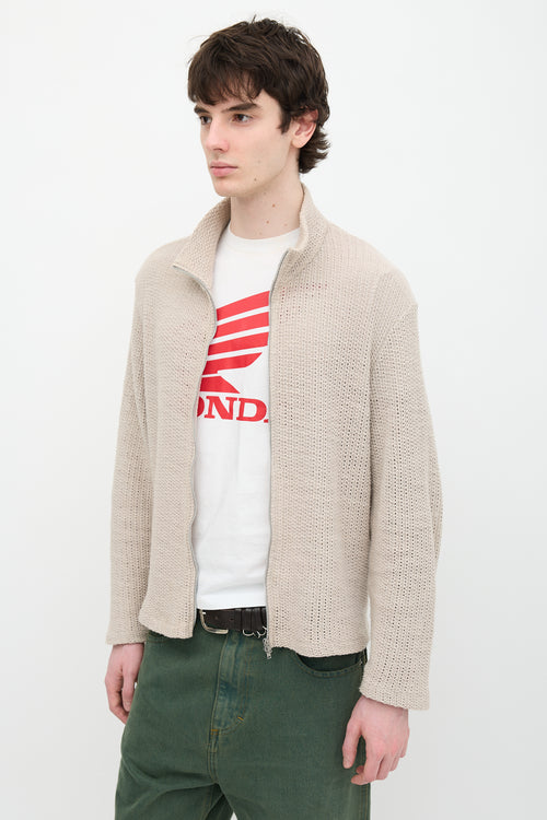 Our Legacy Shrunken Full Zip Sweater