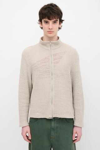 Our Legacy Shrunken Full Zip Sweater