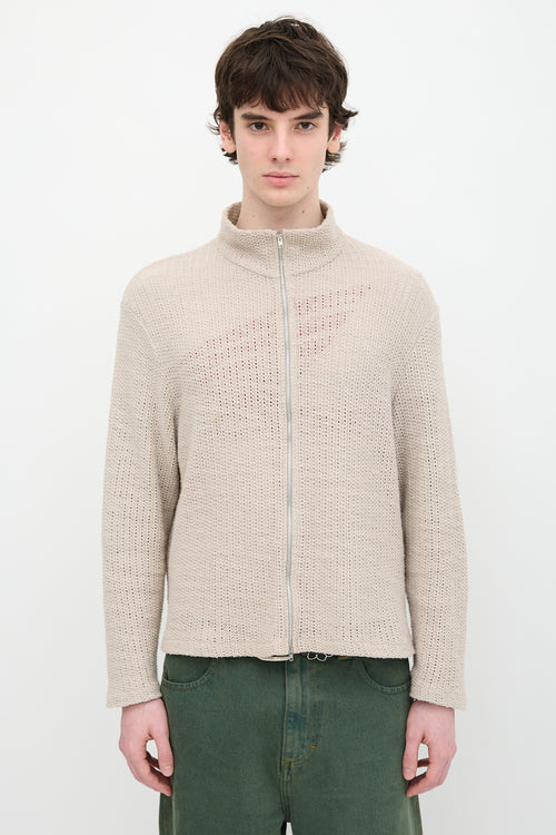 Our Legacy Shrunken Full Zip Sweater