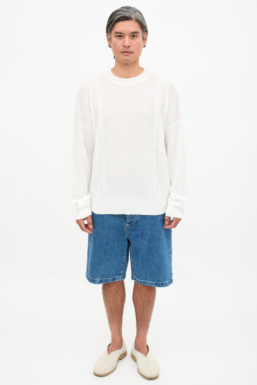 Our Legacy Smooth Cable Knit Sweater