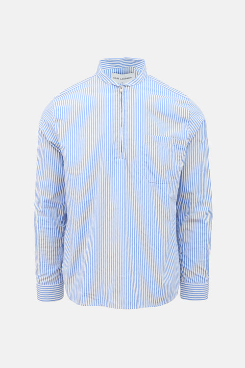 Striped Half Zip Shirt