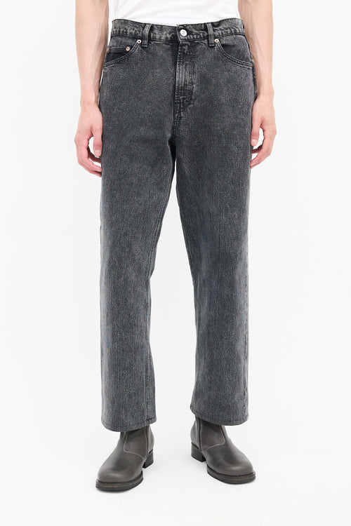 Our Legacy Textured Straight Leg Jeans
