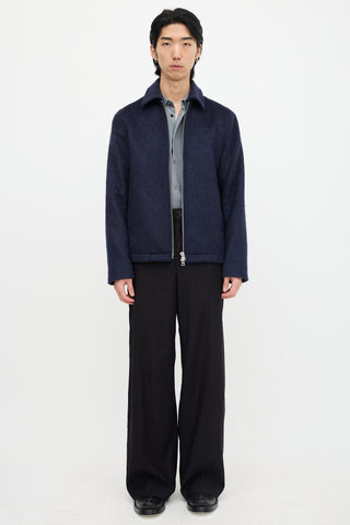 Wool & Mohair Pressed Cilium Jacket