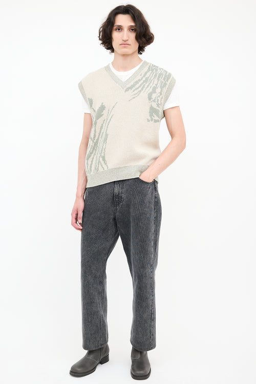 Our Legacy Textured Straight Leg Jeans