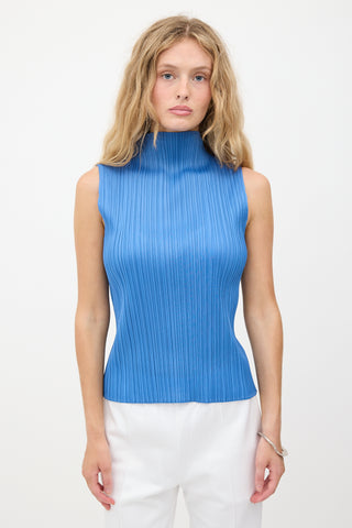 Pleats Please Issey Miyake Plissé Sleeveless Top