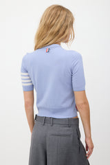 Thom Browne Wool 4-Bar Short Sleeve Sweater