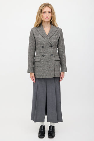Nili Lotan Wool Glen Check Blazer