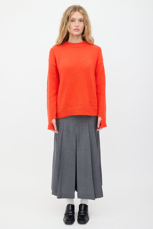 Tibi Mohair Cut Out Sweater