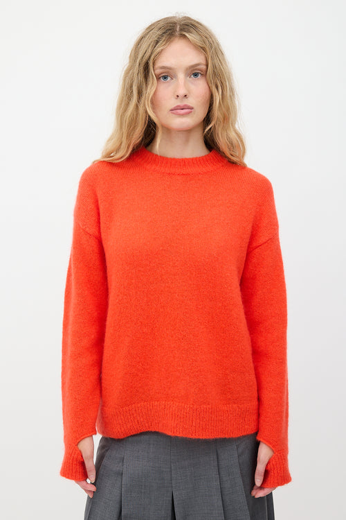 Tibi Mohair Cut Out Sweater