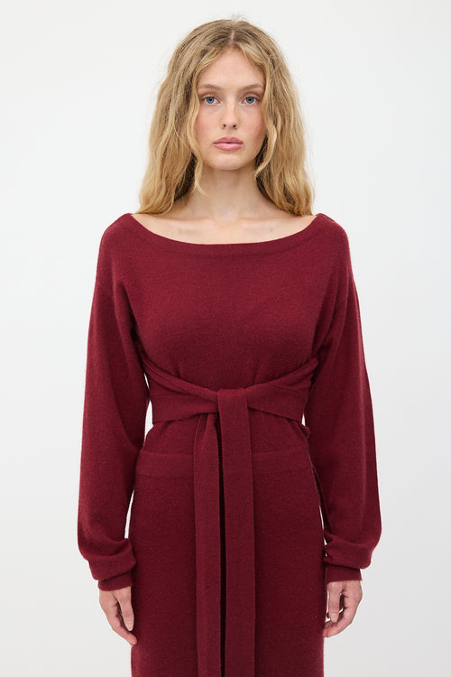 Altuzarra Cashmere Cut Out Sweater Dress