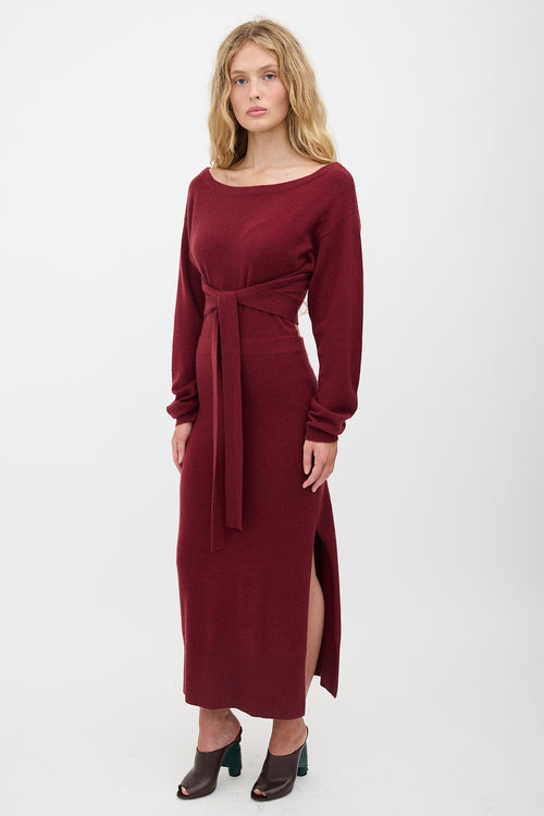 Altuzarra Cashmere Cut Out Sweater Dress