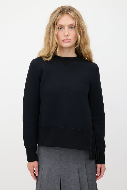 Sacai Pleated Panel Sweatshirt