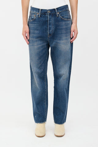 Chimala Distressed Straight Leg Jeans