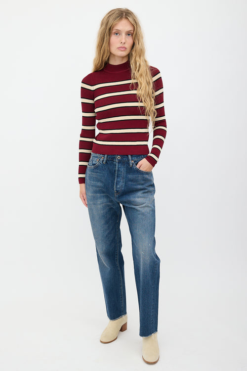 Chimala Distressed Straight Leg Jeans