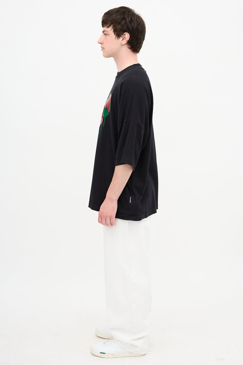 Palm Angels Spray Heart Logo T-Shirt