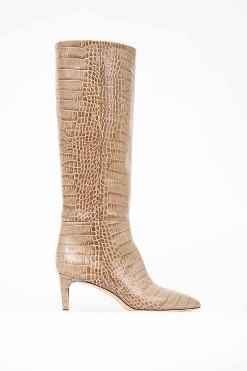 Paris Texas Textured Leather Boot