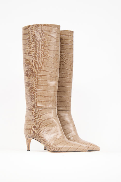 Paris Texas Textured Leather Boot