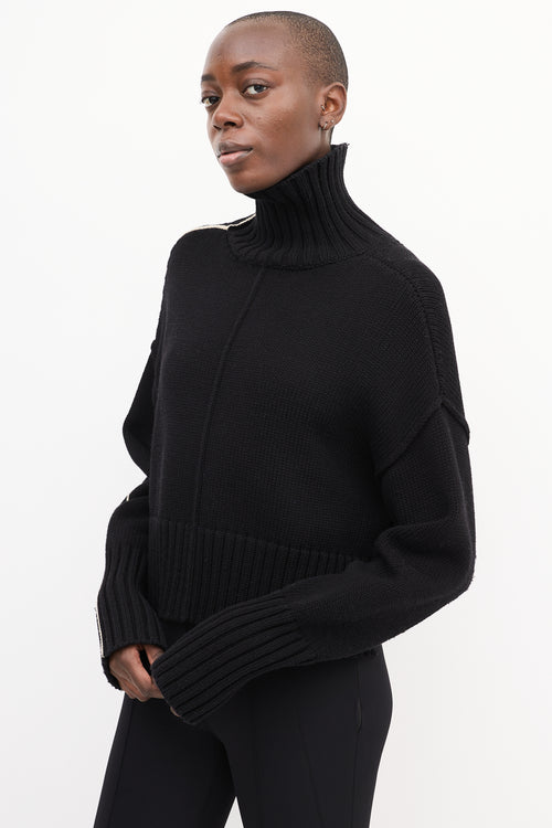 Peter Do SS 2021 Black Turtleneck Sweater