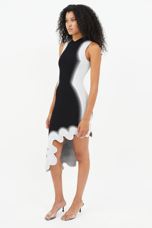 PH5 Black & White Wavy Knit Dress