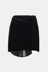 Philosophy di Alberta Ferretti Sheer Asymmetrical Mini Skirt