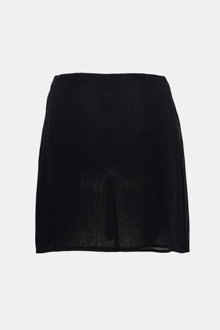 Philosophy di Alberta Ferretti Sheer Asymmetrical Mini Skirt