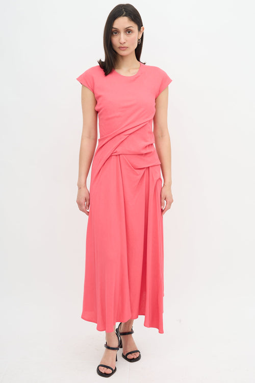Sies Marjan Crepe Paloma Drape Dress