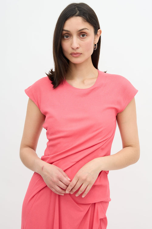 Sies Marjan Crepe Paloma Drape Dress