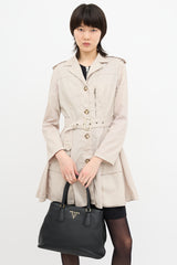 Prada Leather Vitello Phenix Tote Bag
