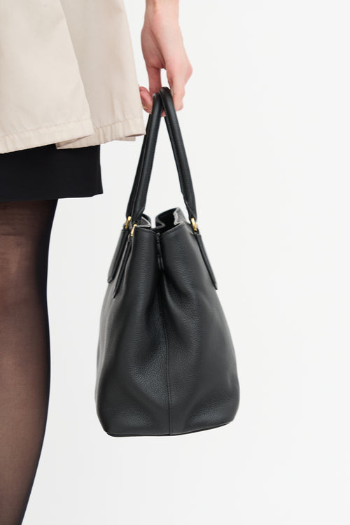 Prada Leather Vitello Phenix Tote Bag