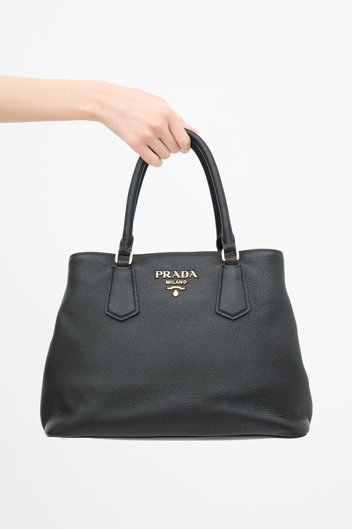 Prada Leather Vitello Phenix Tote Bag