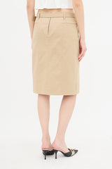 Prada Belted Logo Skirt