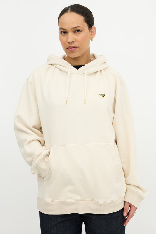Prada Triangle Logo Hoodie