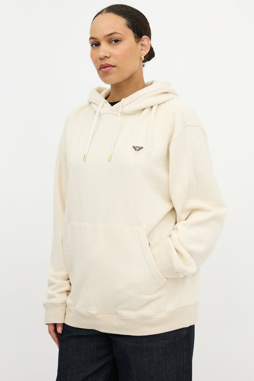 Prada Triangle Logo Hoodie