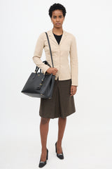 Prada Saffiano Leather Small Double Bag