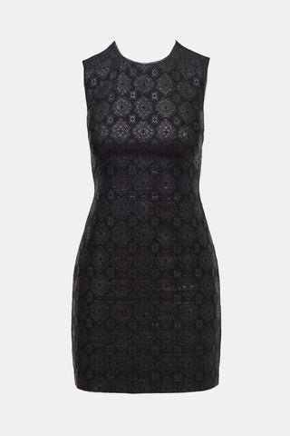 Prada SS 2002 Damask Jacquard Dress