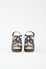 Prada Leather Caged Slingback Heel