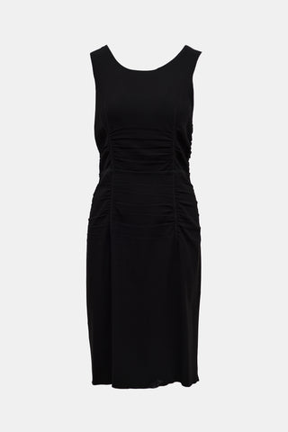 Prada 2006 Ruched Midi Dress