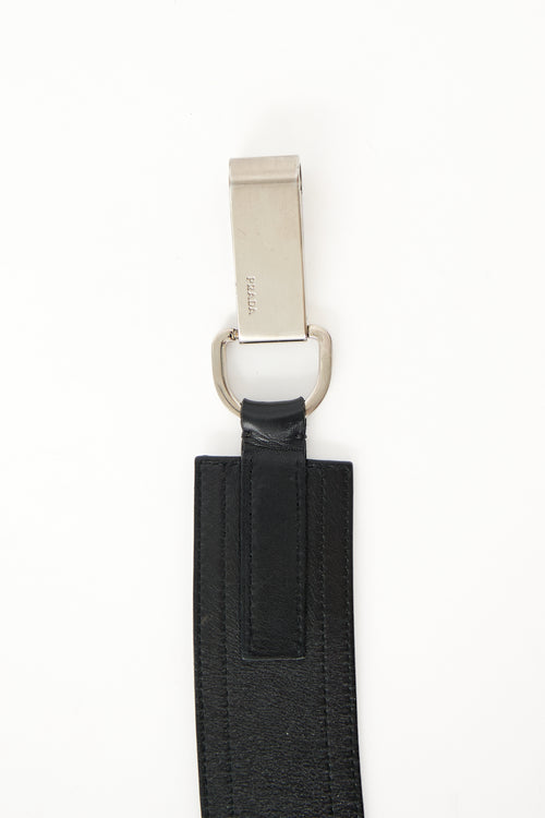 Prada Leather Push Clasp Belt