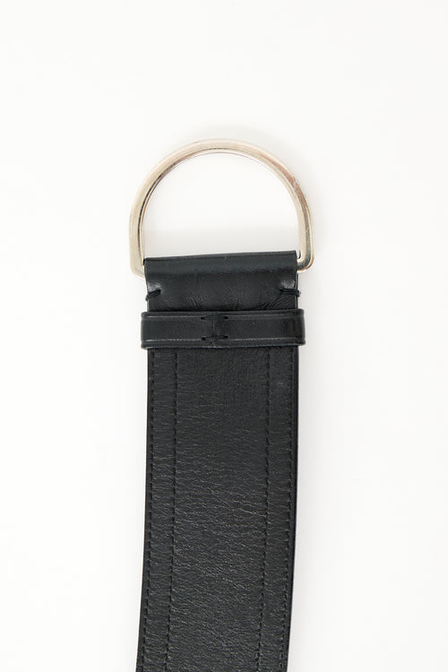 Prada Leather Push Clasp Belt