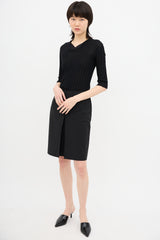 Prada Pleated Midi Skirt