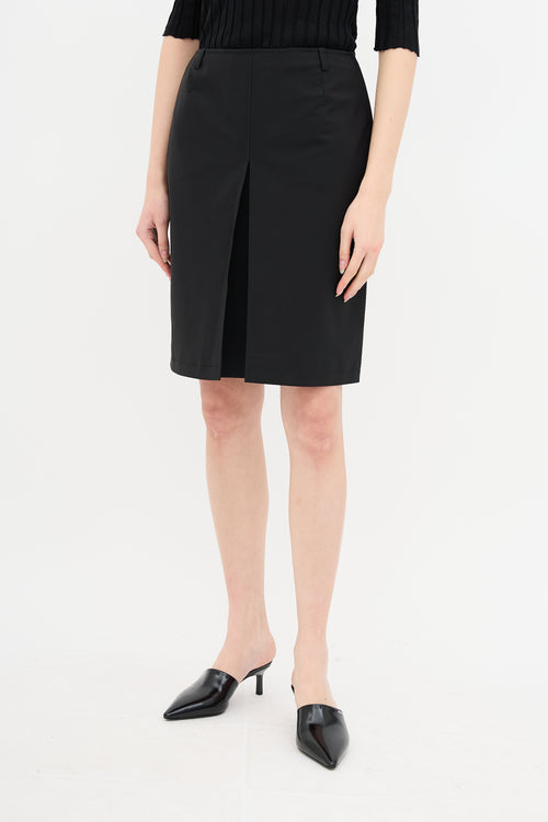 Prada Pleated Midi Skirt