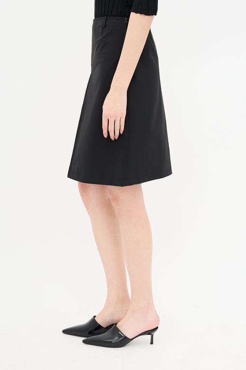 Prada Pleated Midi Skirt