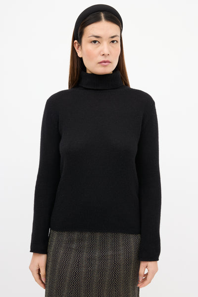 Prada // Black Knit Turtleneck Sweater – VSP Consignment