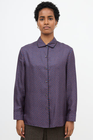 Prada 2019 Silk Printed Shirt