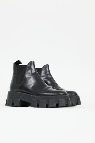 Prada Leather Chelsea Boot