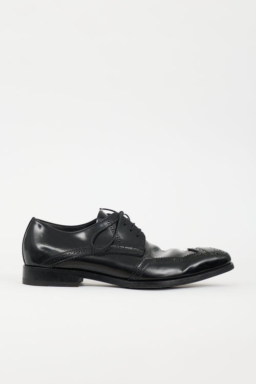 Prada Leather Brogue Derby