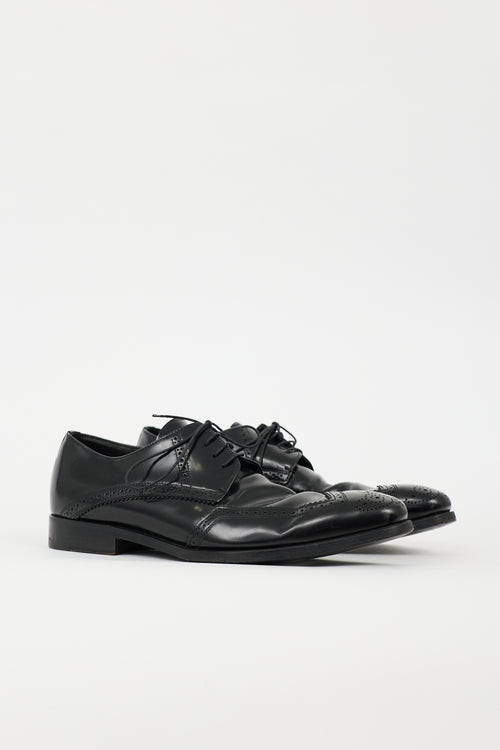Prada Leather Brogue Derby