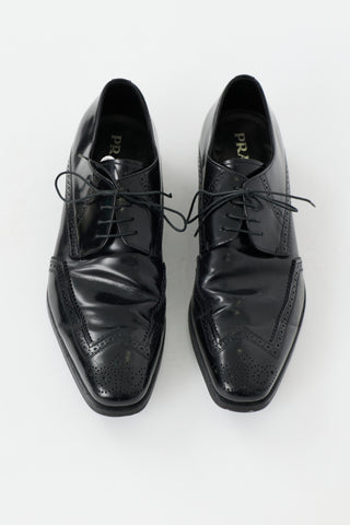 Prada Leather Brogue Derby