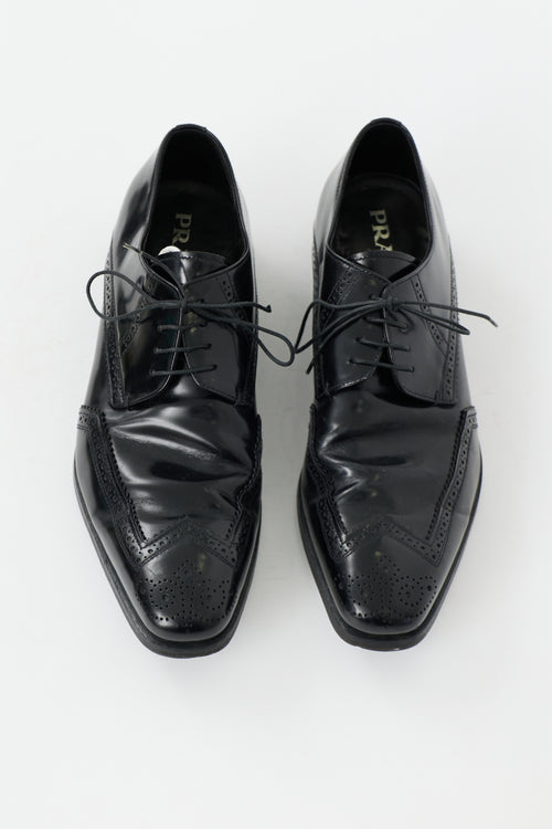 Prada Leather Brogue Derby